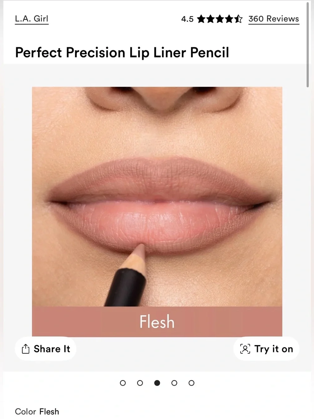 Bundle of 6 lip liners